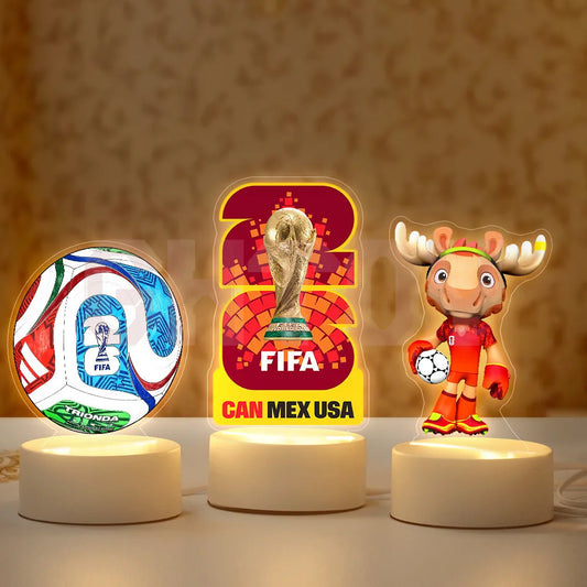 2026 Football Mascot Trophy LED Night Light Desktop Lamp Collectible Decoration