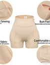 Padded Control Panties Shapewear High Waist Butt Lifter Seamless Shape Curve Shorts Hip 3D Enhancer Tummy Body Shaper