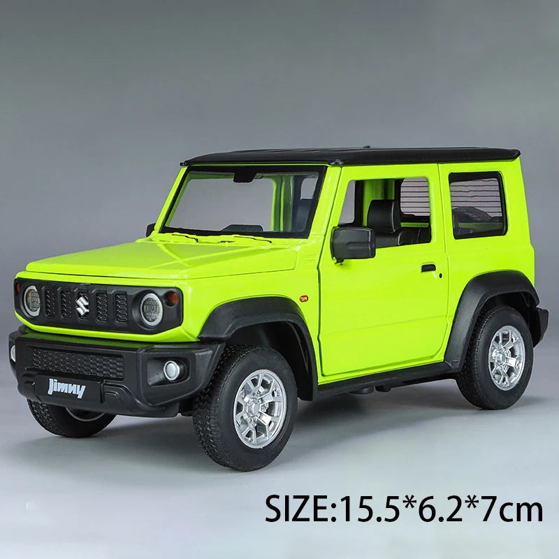 1:24 SUZUKI Jimny Alloy Car Model Diecasts Metal Off-Road Vehicles Car Model Simulation Sound and Light Collection Toy Gift