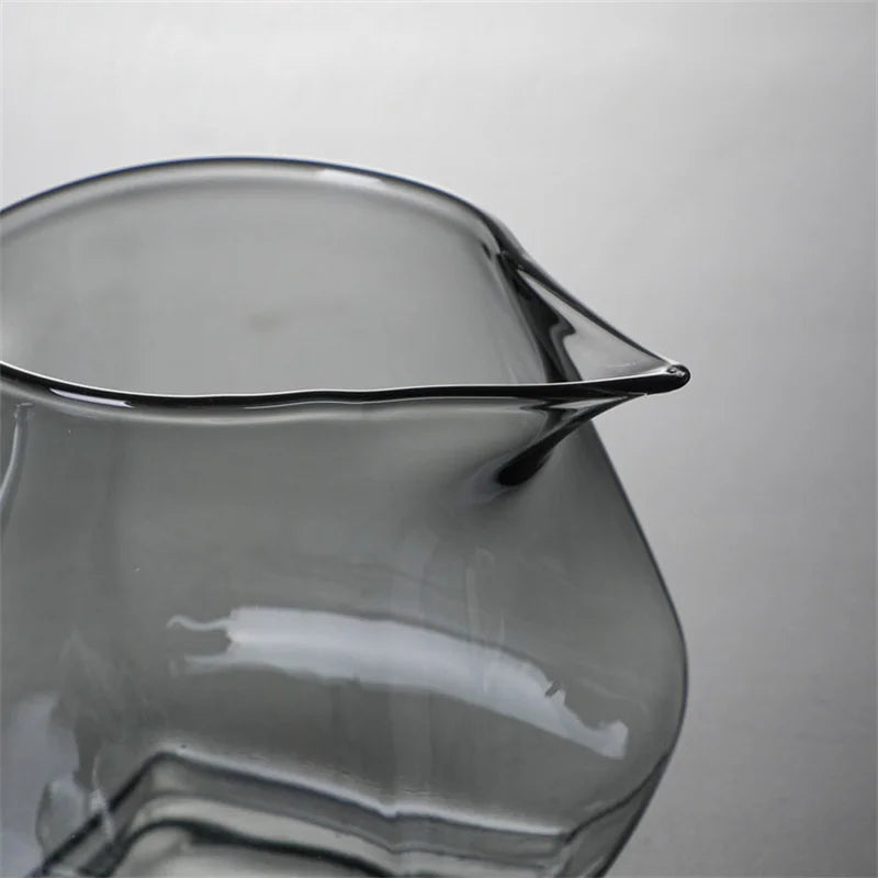Japanese Style Glass Teapot with Wooden Handle and Infuser