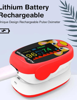 USB Pediatric Oximeter Finger Blood Oxygen Monitor for Children Pulse Oximeter OLED Digital Oximetro Home Medical