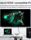 Cable HD to HD Female Adapter HDMI-compatible Extension cord Right Angle Male to HD AF Extension cord 1m 2m
