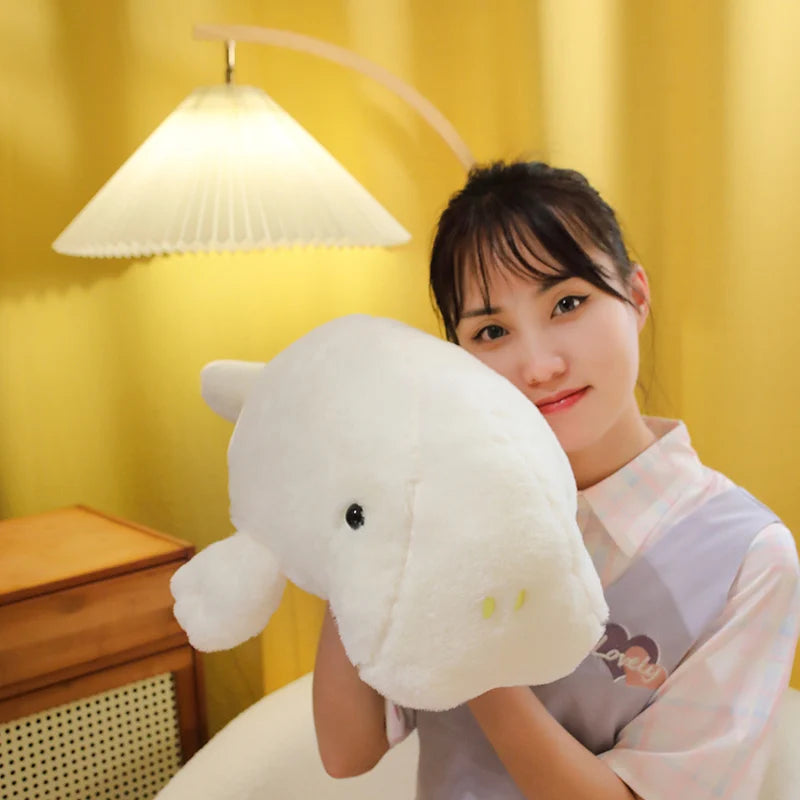 Kawaii Manatee Dugong Plush Stuffed Animal Soft Sea Cow Pillow