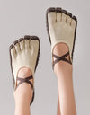 lace up five finger split toe shoes