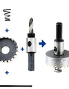 5PCS Carbide Tip HSS Drill Bit Hole Saw Set for Stainless Steel Cutting Metal Alloy 16/18.5/20/25/30mm Woodworking Tools