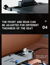 Car Back Seat Tray Table-Stable Auto Backseat Food Trays Desk for Rear Passenger Road Trip Eating & Work, Multifunctional Adjust