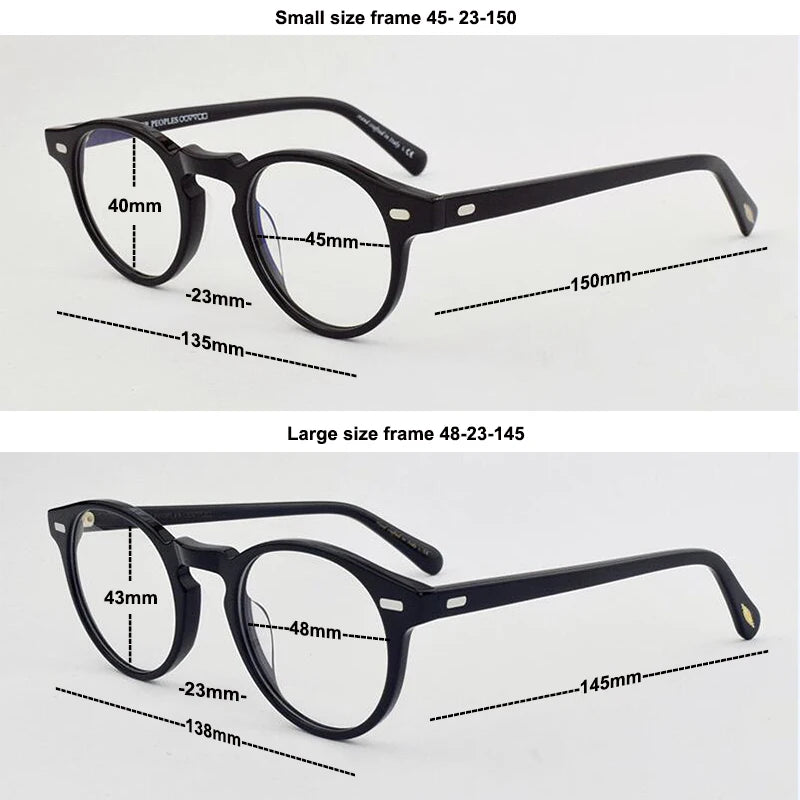 optical glasses frame fashion Retro eye glasses frames Myopia computer round eyeglasses spectacles