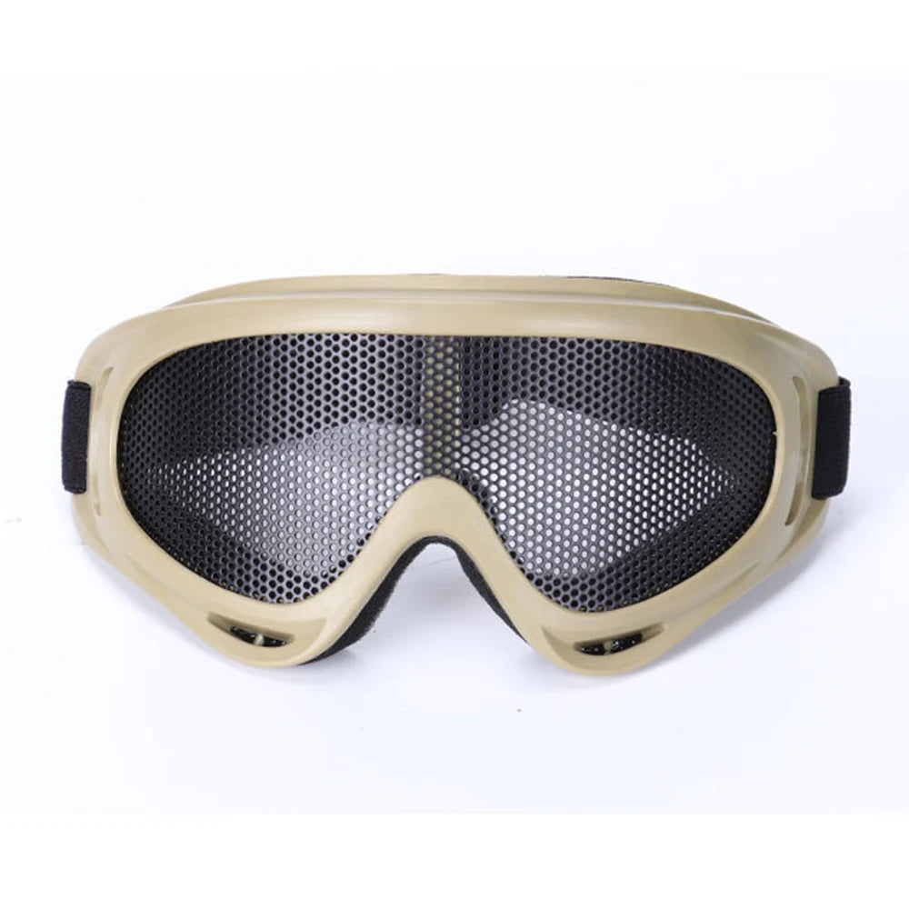 Outdoors Hunting Airsoft Goggles Tactical Paintball Shock Resistance Eyes Protecting Outdoor Sports Metal Mesh Glasses Goggle