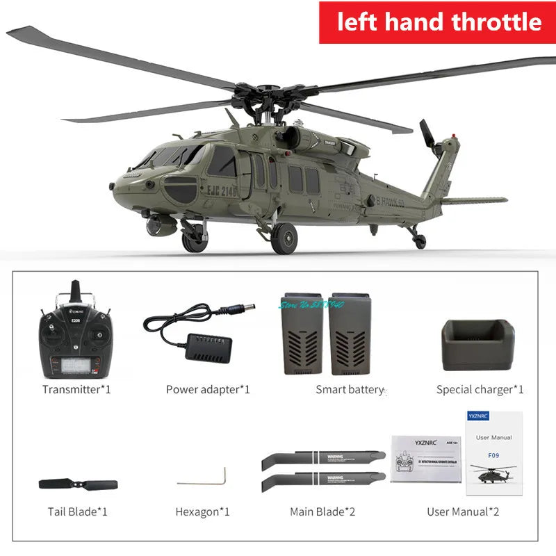 Professional Six Channel Brushless Remote Control Military Helicopter