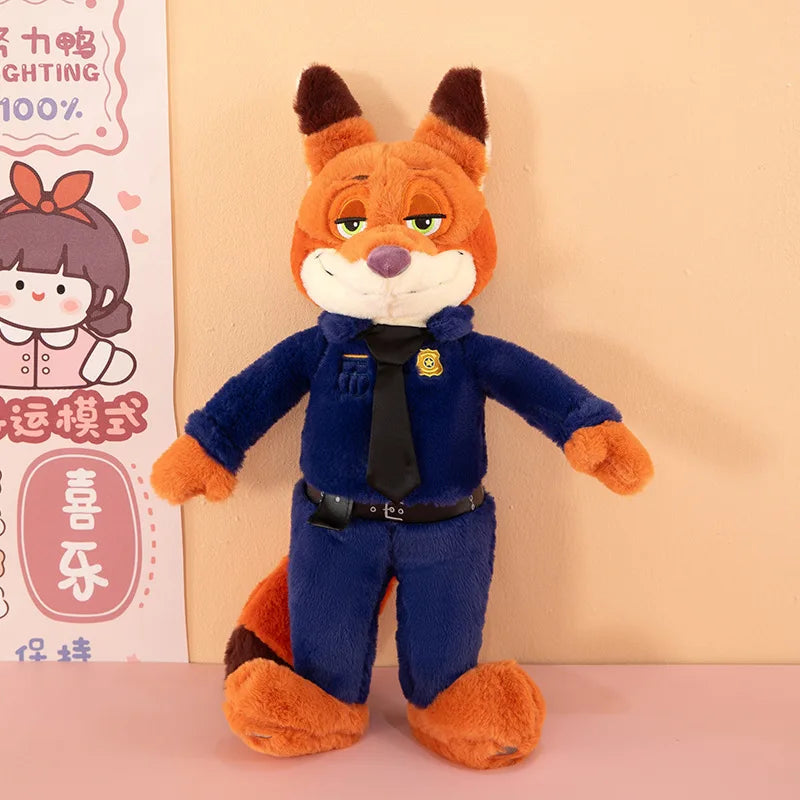 Kawaii Judy Hopps Plush Toy Nick Wilde Stuffed Doll From Zootopia Cute Rabbit Fox Doll Kids Birthday Xmas Gift for Children