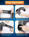 Heating Vibration Massage Shoulder Pad With Digital Display Controller 3-speed Heating 3-speed Vibration Massage Portable