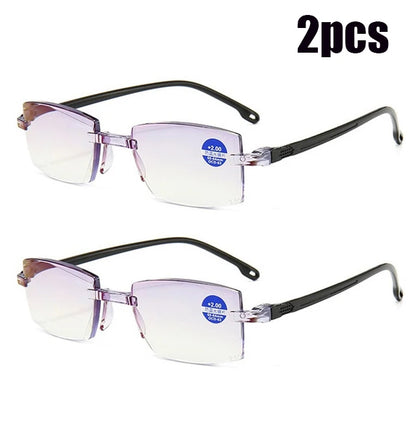 Half-frame Reading Glasses High Quality Business Glasses Presbyopia Eyeglasses 1.0 2.0 3.0