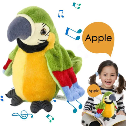 Parrot Talking Electronic Speaking Record Repeats Cute Soft Stuffed Animal Bird Doll Children Kids Baby Gift