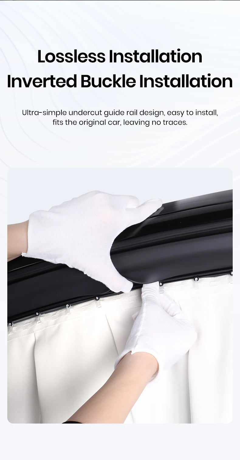 Ice Crystal Side Window Privacy Sunshade Set for Tesla Model 3 Y YL Highland Front and Rear Windshield Cover