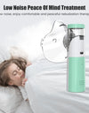 Medical Nebulizer Asthma Inhaler Handhe Inhalator Mini Silent Steam Nasal Humidifier + Finger Pulse Oximeter + Body Thermometer