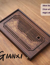 Jiangshan Tea Tray Household Small Drain Tea Table Bamboo Tea Tray Kung Fu Tea Set Accessories Tea Sea Dry Brewing Table