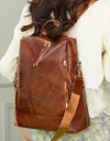 Multifunctional Large Capacity Backpacks High Quality Leather Luxury Designer Brand Women's Backpack