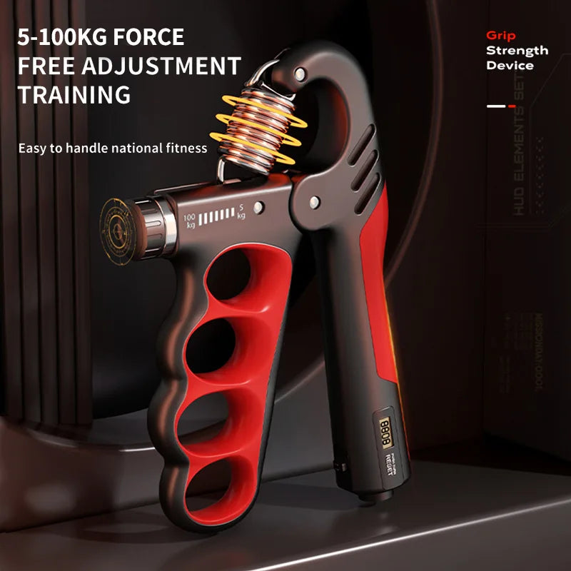 5-100kg Adjustable Grip Strength Gym Wrist Expander Hand Strengthener Muscle Hand Strength Exercise Recovery Fitness