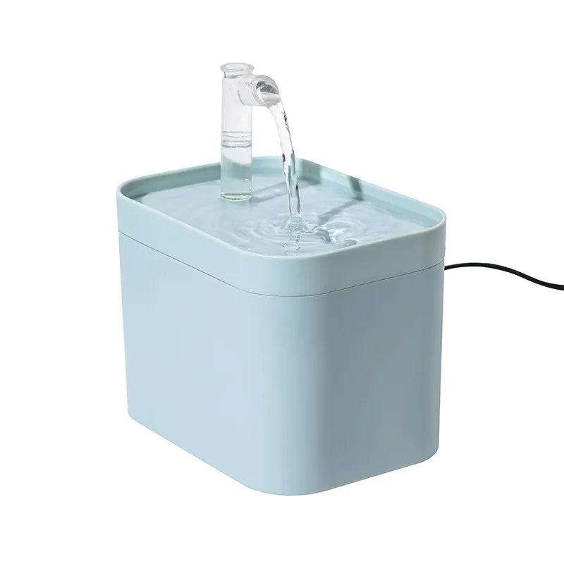 Automatic Pet Water Fountain Transparent USB Power Cat Water Dispenser 1500ml for Indoor Dog and Cat Water Feeding Supplies