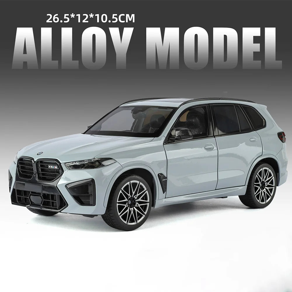 1:18 X5M Honda Accord Car Toys Alloy Diecast Models Shock Absorption Doors Opened Front Wheel Steering Vehices Desktop Ornament