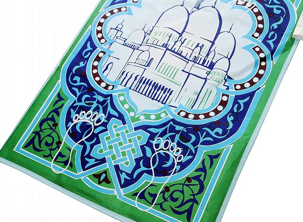 Smart Interactive Prayer Mat for Adults Reverts Learning Muslim Prayer Rug with 25 Touch Keys Padded Prayer Mat Layer