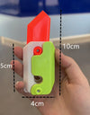 Cute Gravity Carrot Knife Decompression Push Card Small Toy Gravity Knife Carrot Knife stress reliever Decompression Toys Gift
