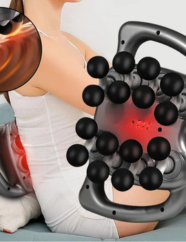 Fascia Gun Muscle Massager Gun Sixteen-head High Frequency Neck Shoulder Waist Massage Machine Professional Fascia Massage Gun