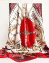 Square Women Scarves Silk Office Ladies Hair Neck Bandanna Headband Foulard Headcloth Muslim Headscarf Female muffler