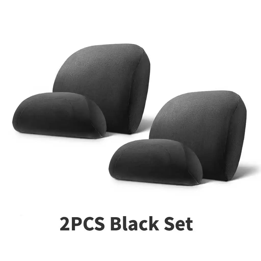Lumbar Support Pillow For Tesla Model Y/3 Juniper Suede Car Memory FoamNeck Headrest Seat Car Accessories