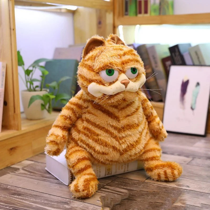 30cm Cute Orange Tabby Cat Plush Toy Soft Stuffed Animal