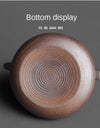 350ml Japanese Style Teapot Handmade Retro Coarse Pottery Stoneware Kungfu Tea Ceremony Portable Tea Maker Ceramic Teapot Teaset