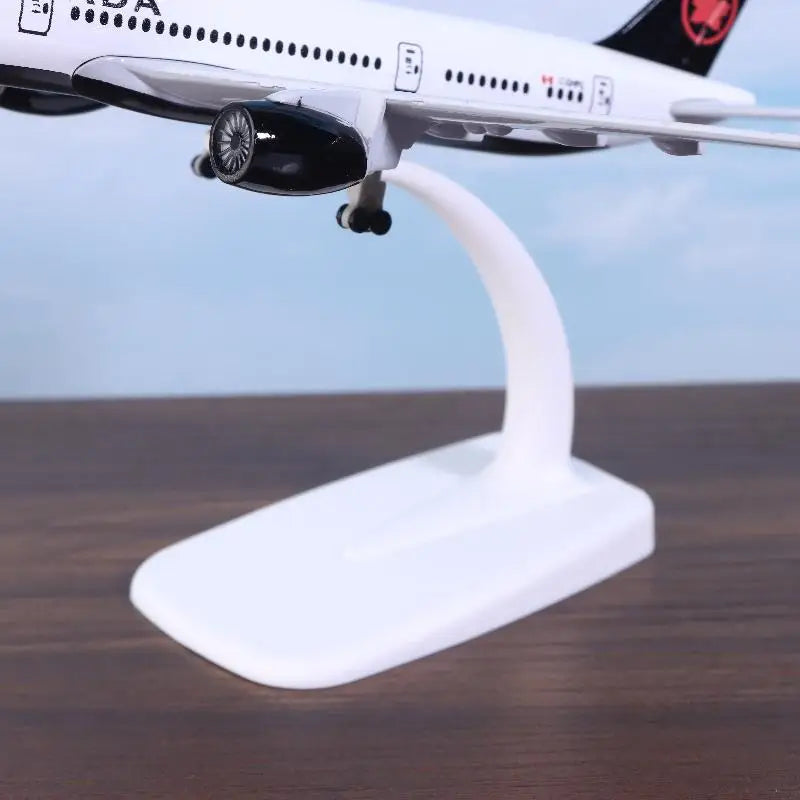 1 Set Alloy Metal Air Canada Airlines B787 Airways Diecast Airplanes Building Kit With Wheels 20cm Plane Model Toy