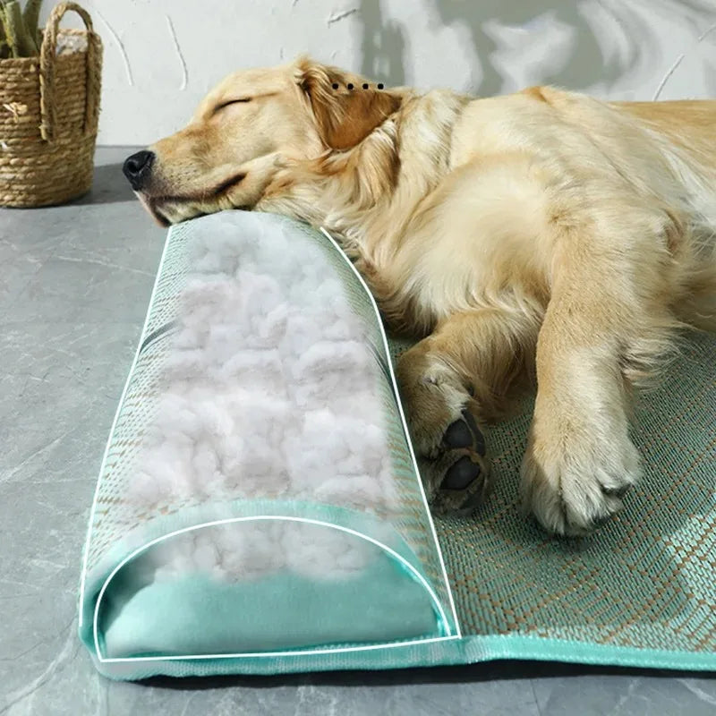 Cooling Dog Bed Mat Washable Pet Cushion Mattress