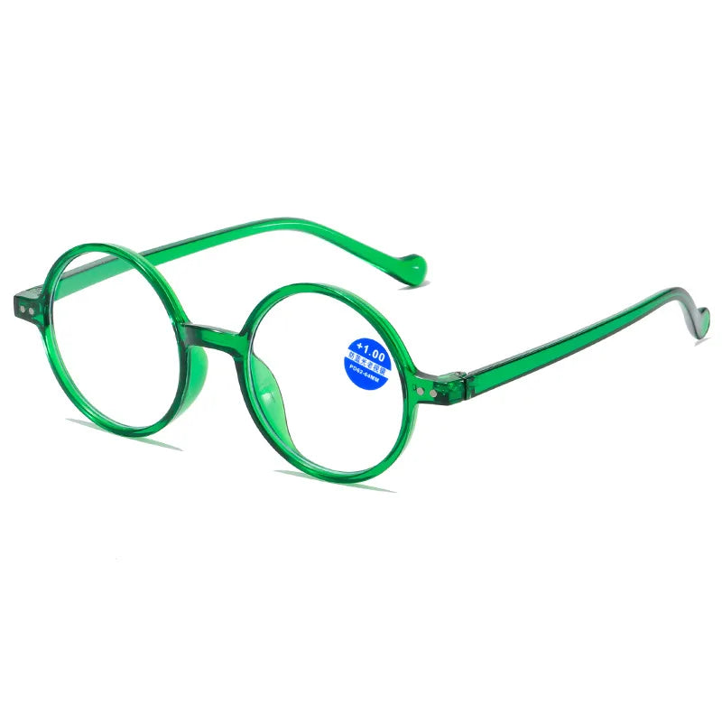 Fashion Reading Glasses Clear Lens Vintage Round Eyewear Hyperopia Presbyopia Reading Eyeglasses +1.0 +1.5 +2.0 +2.5
