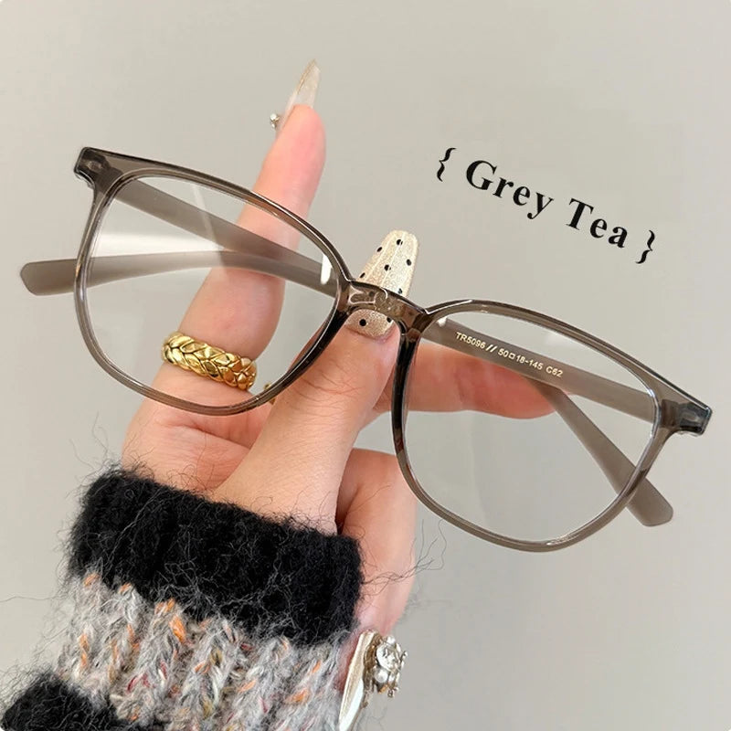 Retro Square Blue Light Blocking Progressive Multifocal Prescription Glasses