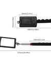 Engine Chassis Inspection Auto Repair Detector Mirror Multi-directional Folding Telescopic LED Light Reflector Tool Universal