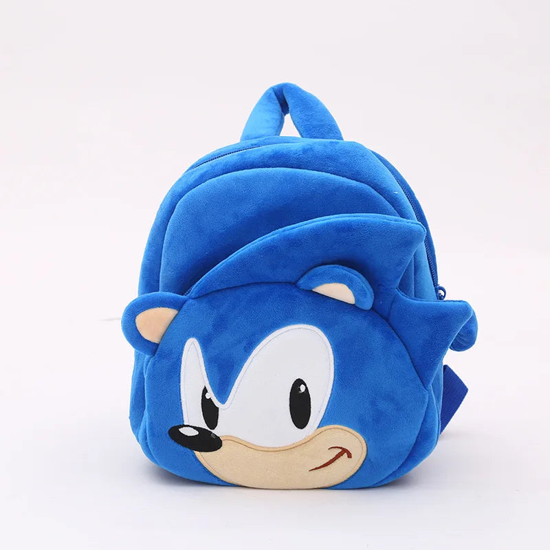 Anime Hedgehog Plush Backpack Soft Cartoon Shoulder Bag