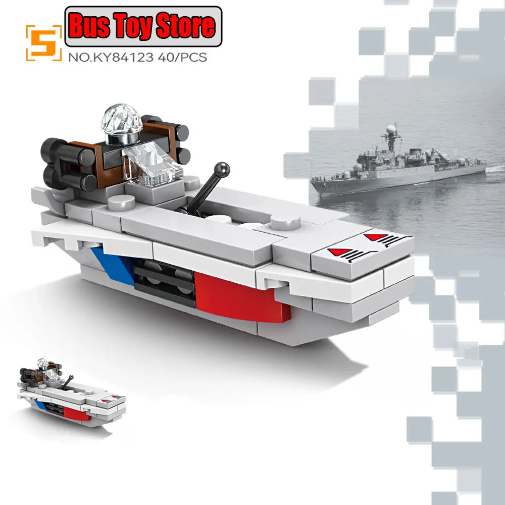 Aircraft Tank Aircraft Carrier MODERN EOLIPMENT MODERN WAR INFORMATION WW2 Military Model Building Blocks Bricks for Boy