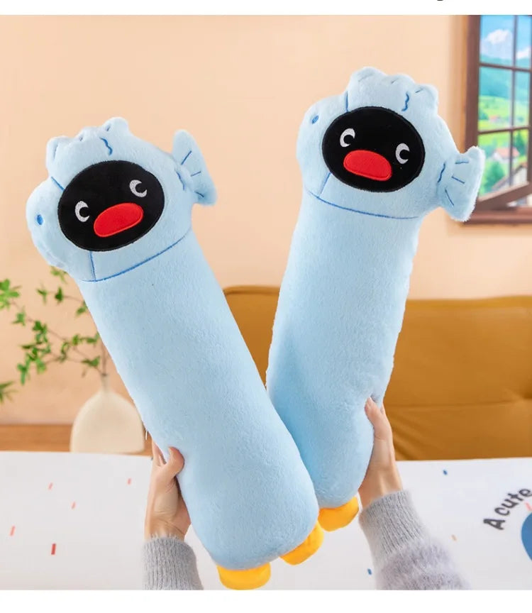 Kawaii Stuffed Doll Arctic Penguin Long Pillow for Girls Sleep Hugging Cuddling Leg Clamping Bed Cushion Anime Kids Birthday