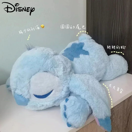 Disney Kawaii Lilo Stitch Stuffed Plush Toys Doll Sofa Cushion Pillow Cartoon Anime Figure Peluches  Girl Birthday Gift