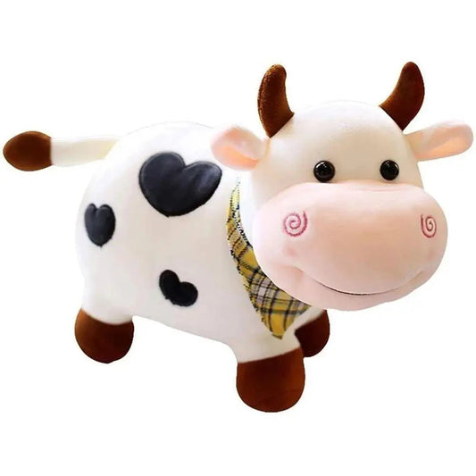 Cute Smiling Cow Plush Stuffed Pillow