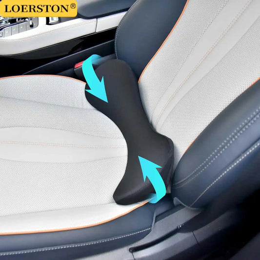 Memory Foam Lumbar Support Back Cushion for Office Chair and Car Seat