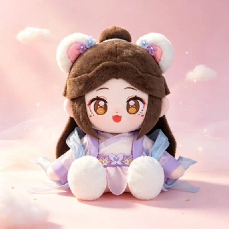 Ancient Style Bear Ear Girl Plush Doll Soft Stuffed Toy