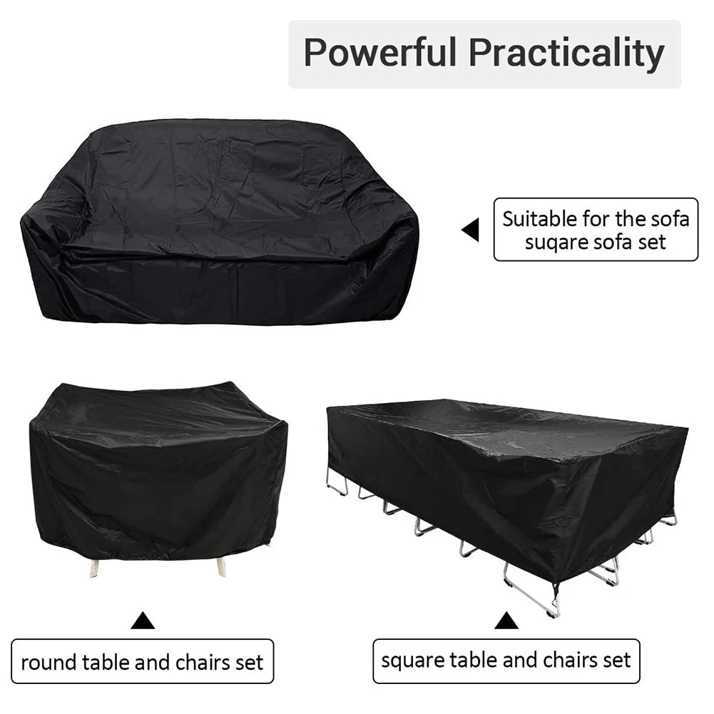 Waterproof Outdoor Garden Furniture Cover 210D Patio Sofa Table Chair Dustproof Rain Snow Protector
