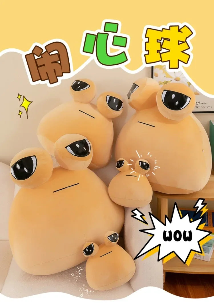 22-55cm My Pet Alien Pou Big Size Plush Toy Kawaii Alien Pet Dolls Cute Pou Stuffed Toys Soft Pillow Animal Kids Birthday Gifts