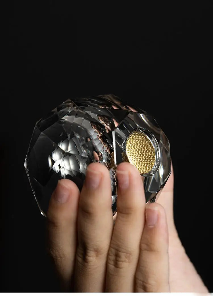 Diamond Cutting Crystal Liquor Glasses Set With Wine Dispenser Vodka Shot Glass Wine Glasses Whiskey Spirits Sake Brandy Teacup