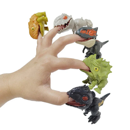 Finger Dinosaur Tricky Tyrannosaurus Model Biting Hand Fidget Mosasaurus Jurassic Dino Toy for Children Dino Movable Joints Gift