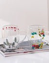 1/2/4PCS Double Wall Clear Glass Coffee Mugs Double Insulated Glass Cup For Hot Cold Beverages Cappuccino Espresso Cup