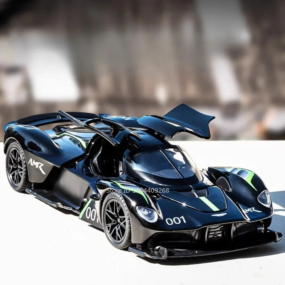 1:32 Scale VALKYRIE Sports Car Model Toy Alloy Diecast Doors Opened Music Light Doors Opened Vehicles Models Christmas Gift