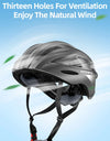 Bicycle Light Helmet MTB Road USB Warning Rear Light Cycling Helmet EPS PC Intergrally-molded Safety Bike Helmet